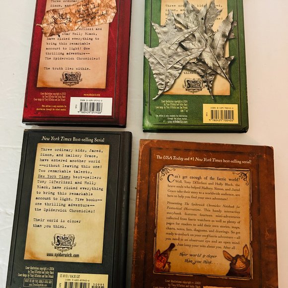The Spiderwick Chronicles Lot Book 2 4 5 and Notebook Fantastical Observation HC - Picture 3 of 7